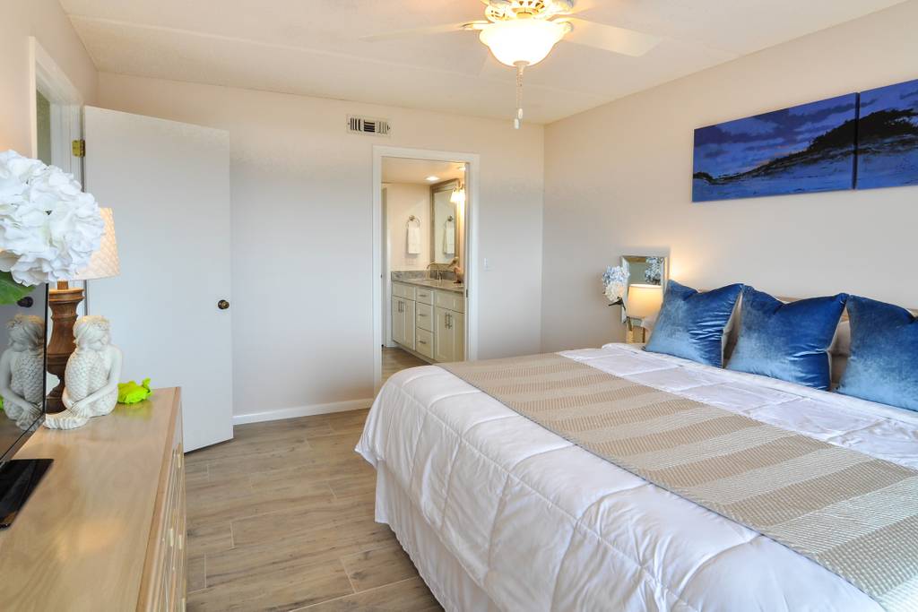 After Dune Delight master bedroom oceanfront view