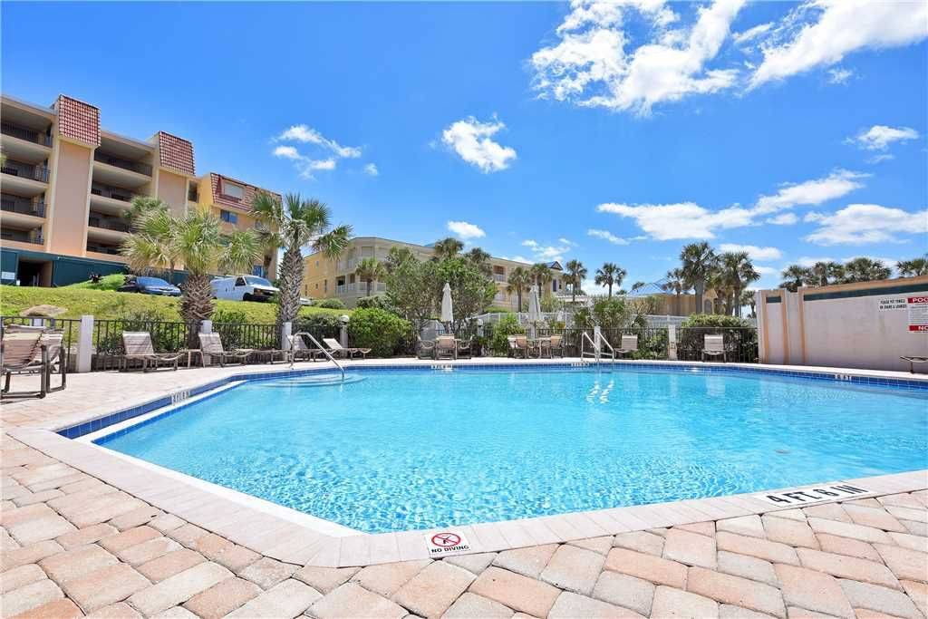 Oceanfront pool at St. Augustine condos